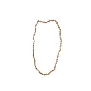 Vintage Natural Seashell Strung Lei Necklace Polynesian From Bora Bora 35"around